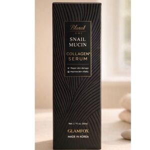 Glamfox Black Snail Mucin Collagen+ Serum 1.76oz Korean Skincare New